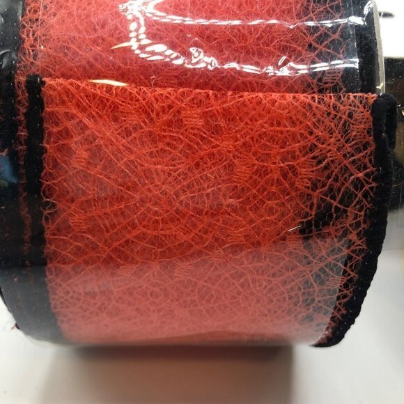 VINTAGE Halloween Crafting Ribbon Lot of 4 Wide Cat Spiderweb Witch Foil  NWT - Picture 3 of 12